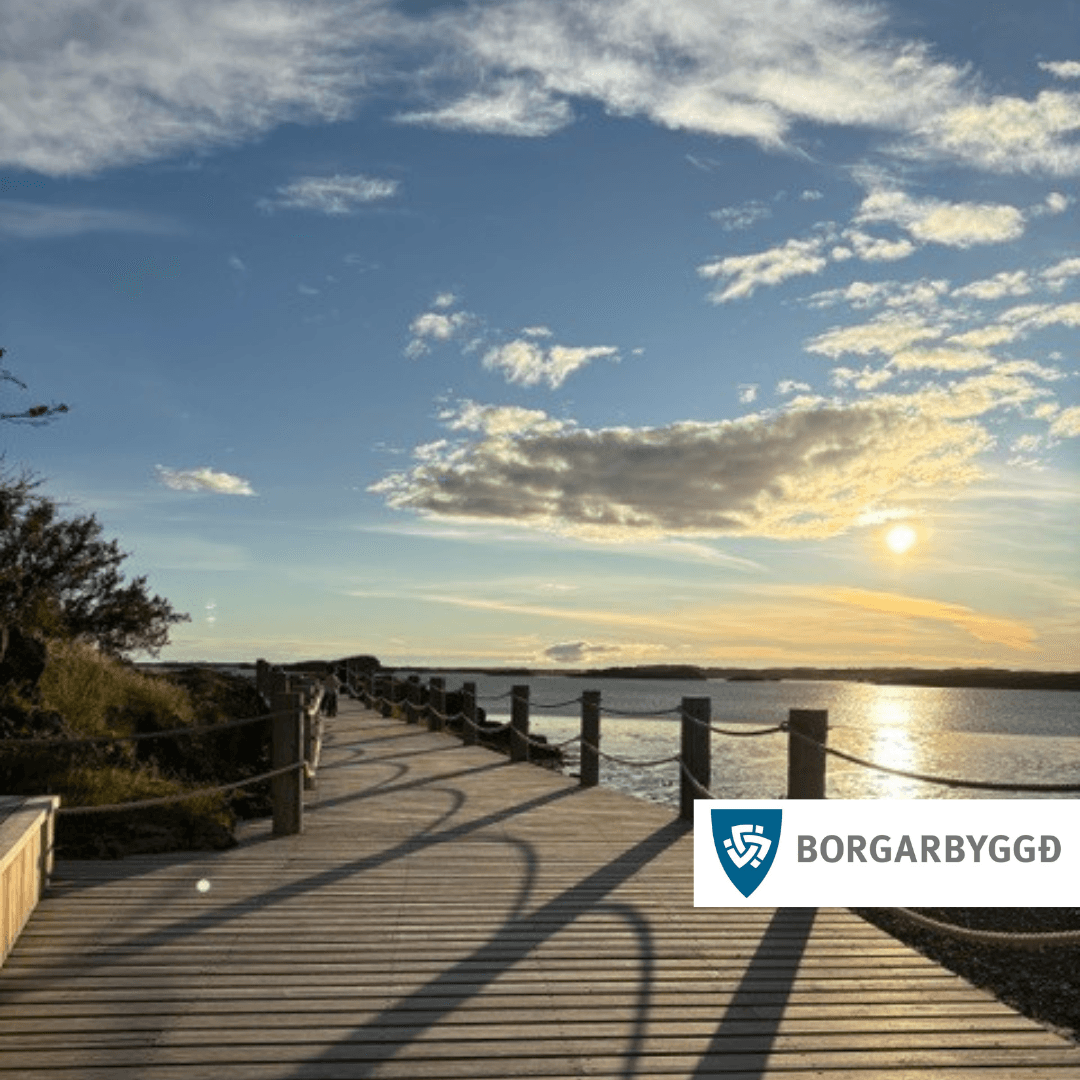 Lagfæringar á stíg við sjávarsíðu í Kveldúlfsgötu