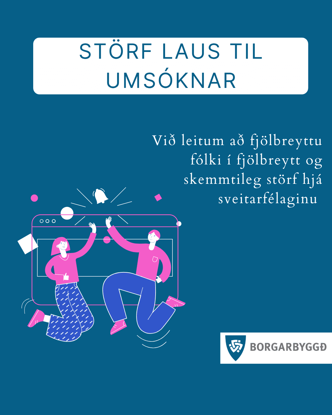 Laus störf til umsóknar hjá Borgarbyggð