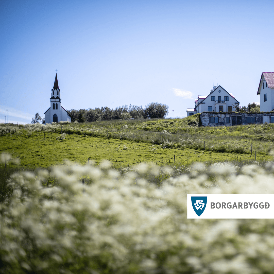 Gatnaframkvæmdir við Melabraut á Hvanneyri